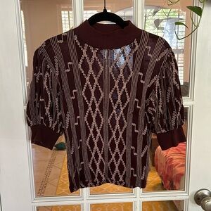 Free People Balloon Sleeve Sweater